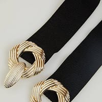 1 Ceinture Élastique avec Boucle Dorée