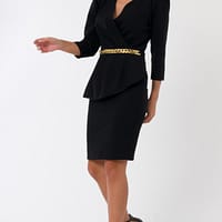 Robe Eléa 02 Robe chic effet tailleur avec ceinture