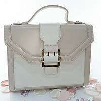 Sac à main Lily perle sac à main blanc et rose