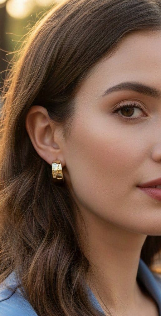 Boucles d'oreilles mini créoles en acier inoxydable Boucles d'oreilles mini créoles en acier inoxydable