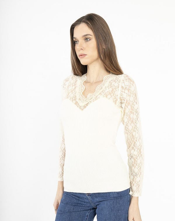 Pull dentelle de lune 2 Pull femme dentelle léger blanc ou ivoire – Dentelle de Lune