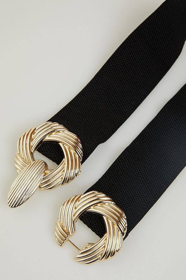 1 Ceinture Élastique avec Boucle Dorée